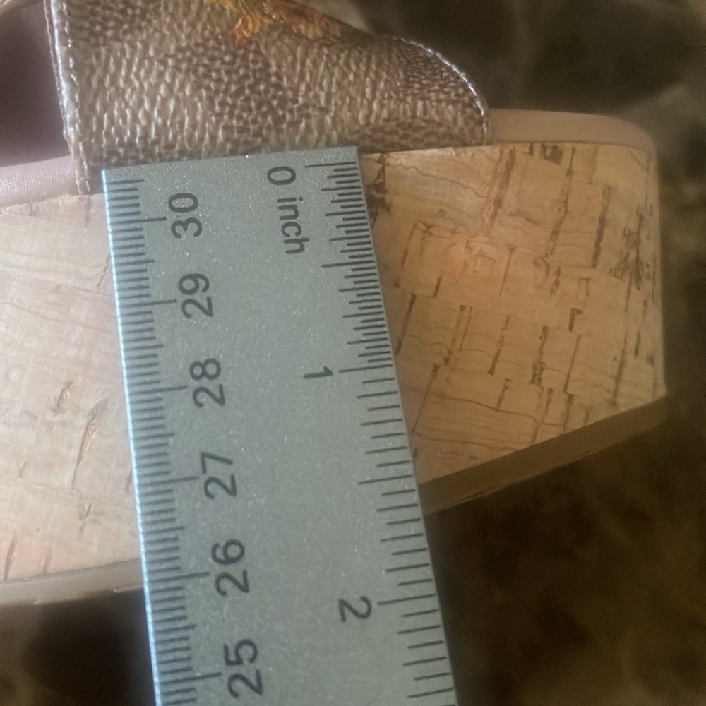 Wedge Sandals tan pale blush crisscross leather - Picture 11 of 11